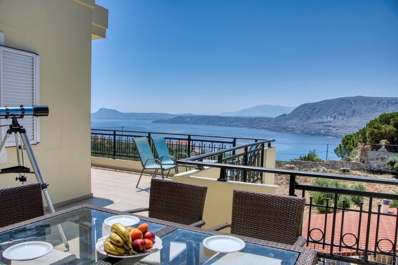 Souda Bay View With Private Pool Near Chania City Kültér fotó