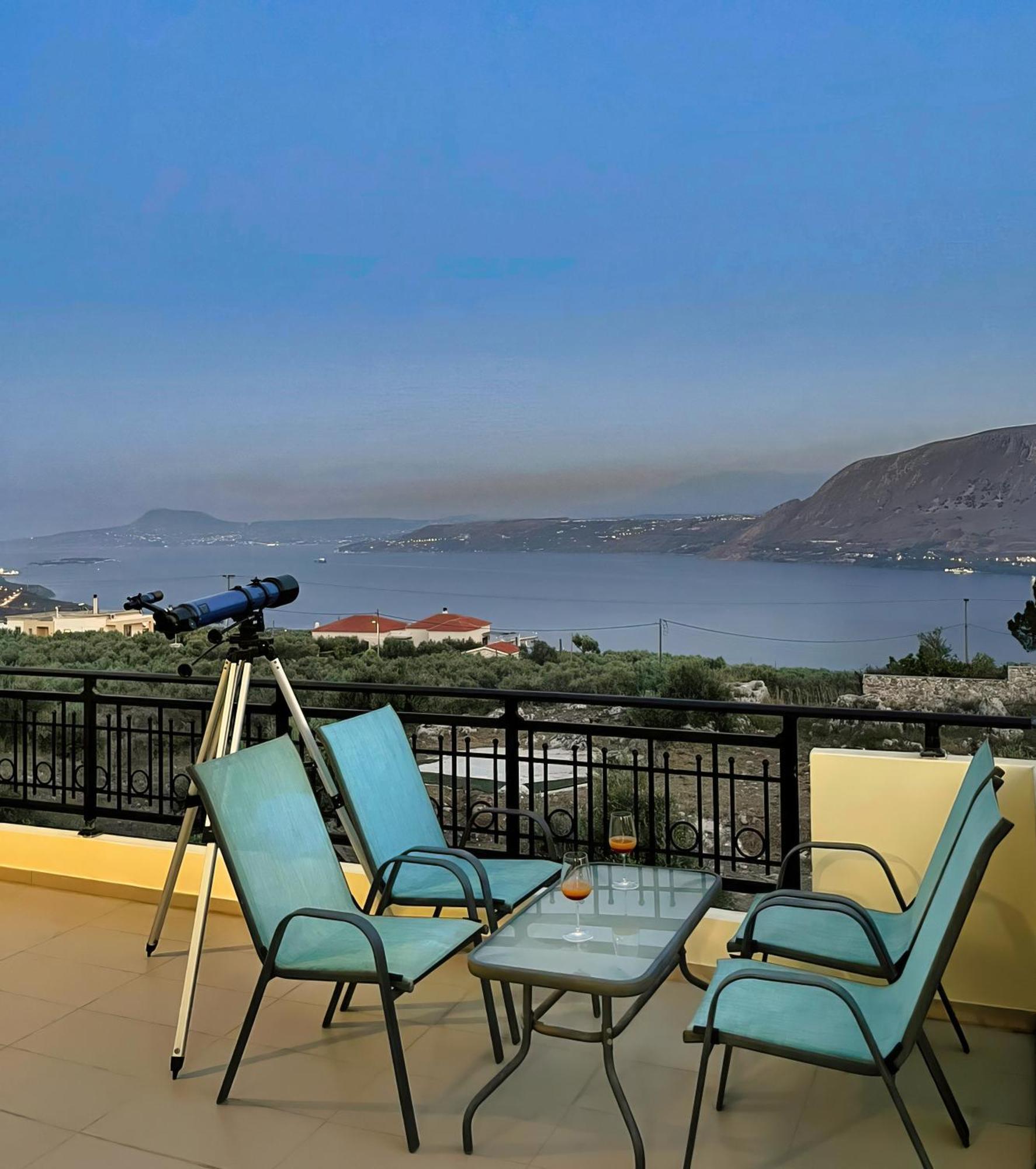 Souda Bay View With Private Pool Near Chania City Kültér fotó